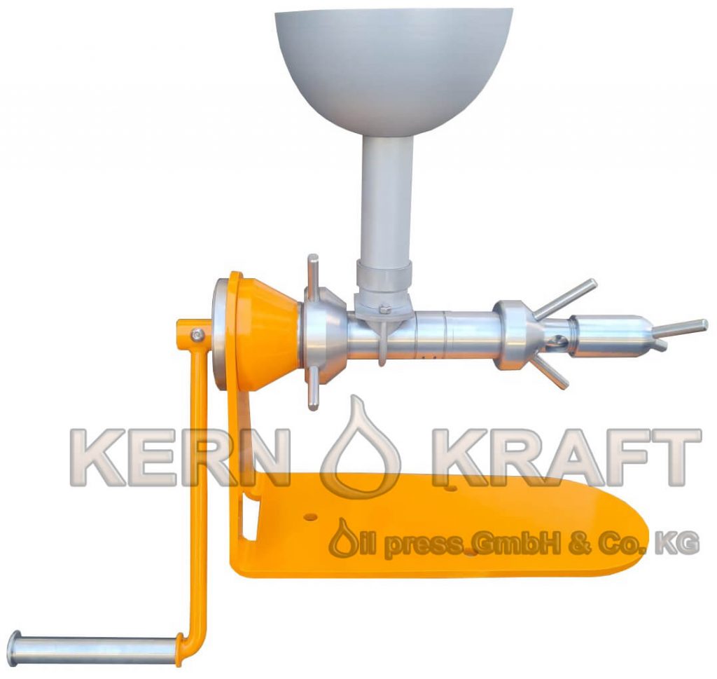 Manual oil press, hand oil press, hand-operated oil press for home, Piteba, Rosen-stein, Linseedoil, hemp seed oil, household oil press for self-sufficient users