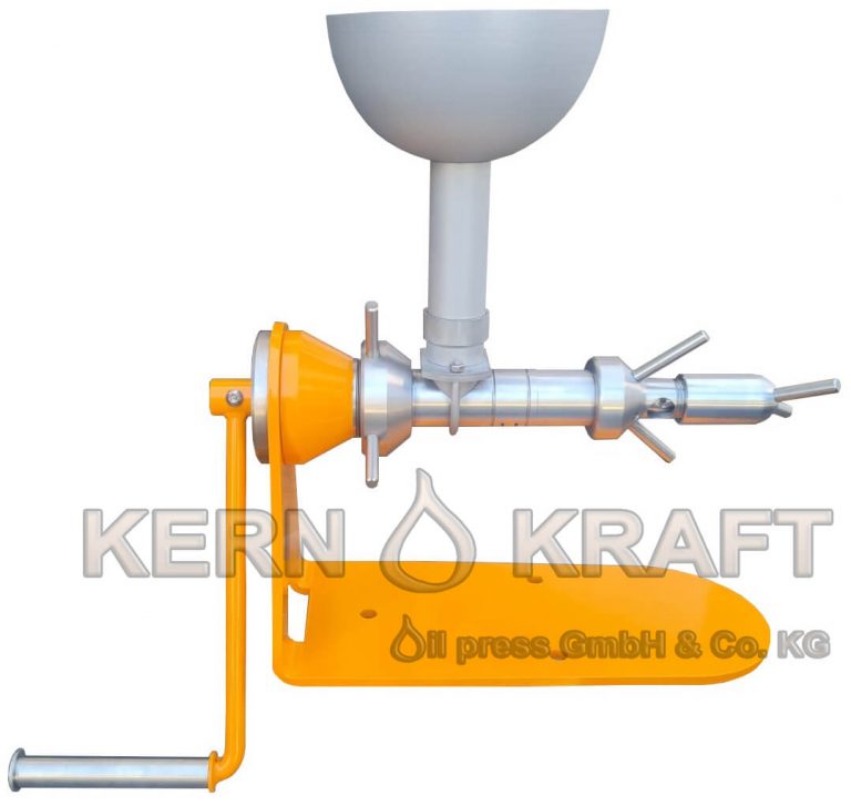 Manual oil press, hand oil press, hand-operated oil press for home, Piteba, Rosen-stein, Linseedoil, hemp seed oil, household oil press for self-sufficient users