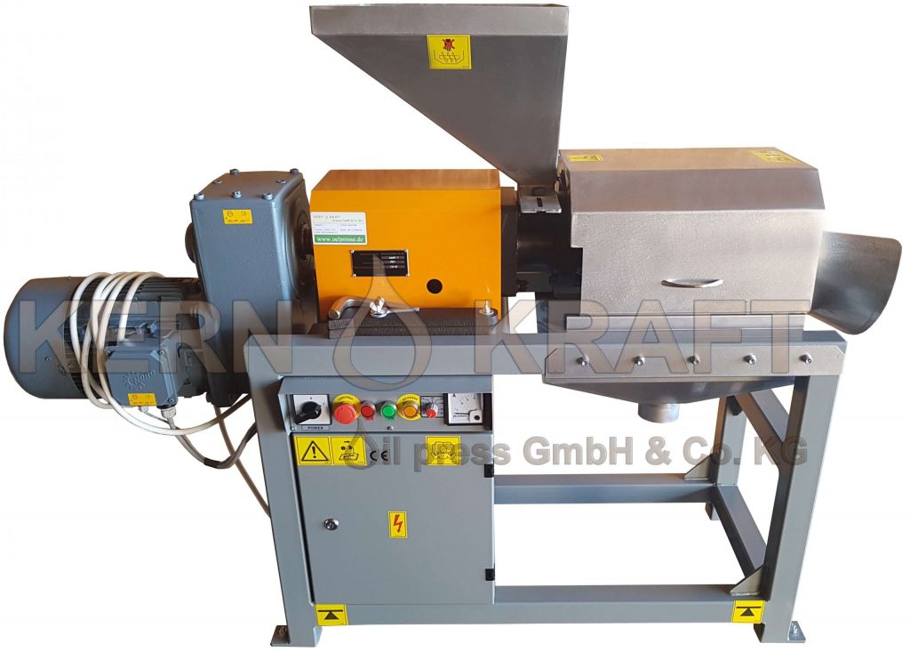 Prensa de aceite industrial, prensa de aceite EPS, aceite de larvas de mosca soldado, aceite de germen de maiz, manteca de cacao, Reinartz, KEK-P0103, Keller